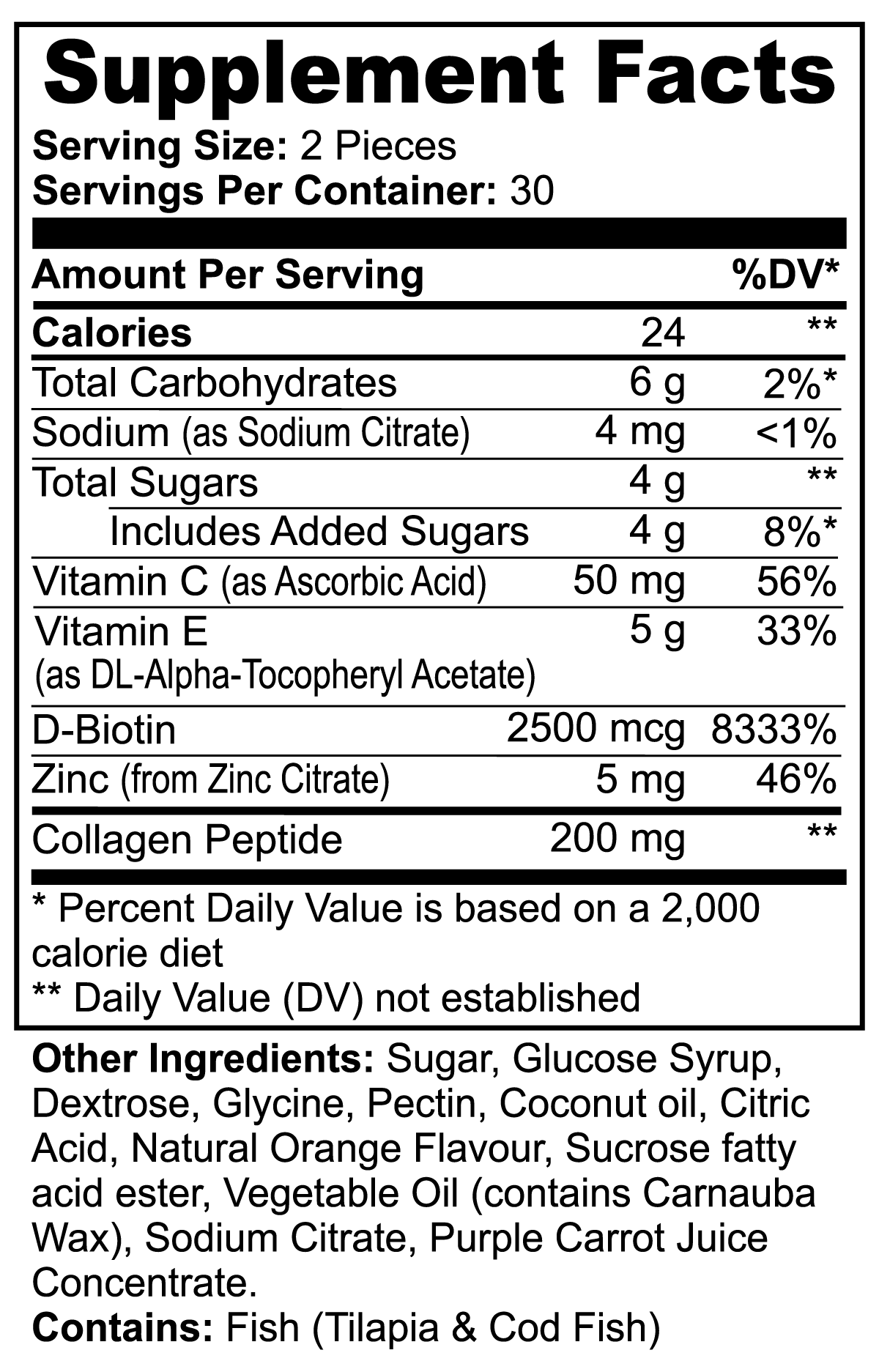Collagen Gummies (Adult) "Delicious Daily Nutrition Boost"