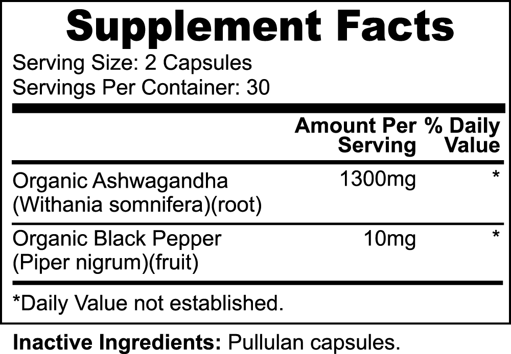 Ashwagandha "Supports Stress Relief & Relaxation"