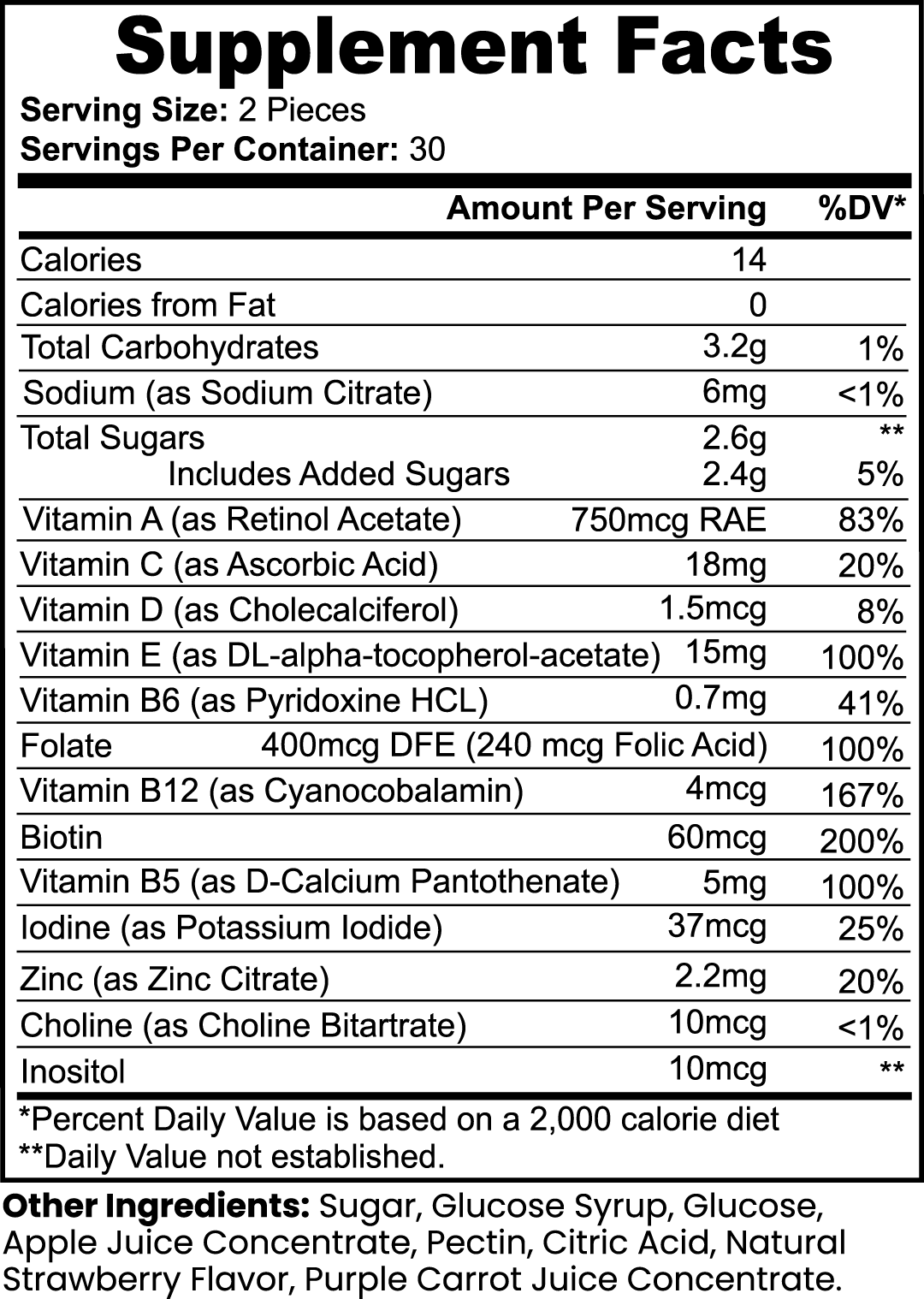 Multivitamin Bear Gummies (Adult) "Tasty, Easy Daily Vitamins for Complete Adult Wellness"