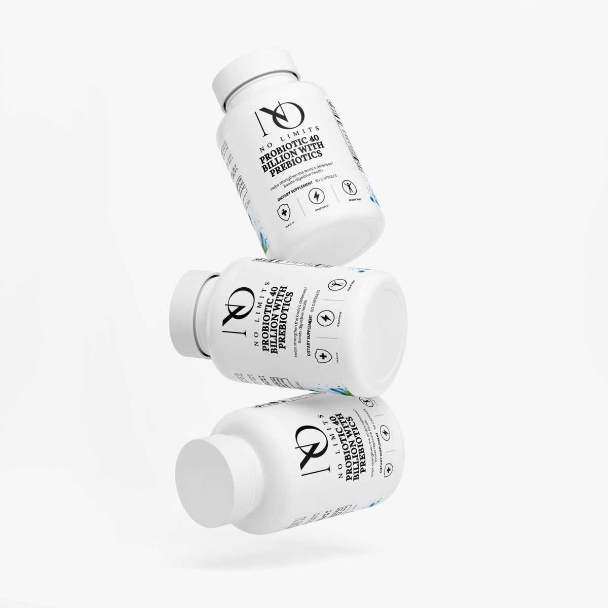 Probiotic 40 Billion with Prebiotics "Supports Digestive Health & Boosts Gut Flora Balance"