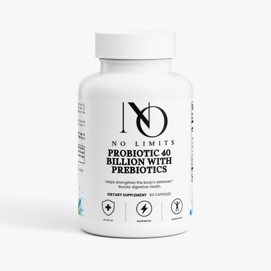 Probiotic 40 Billion with Prebiotics "Supports Digestive Health & Boosts Gut Flora Balance"