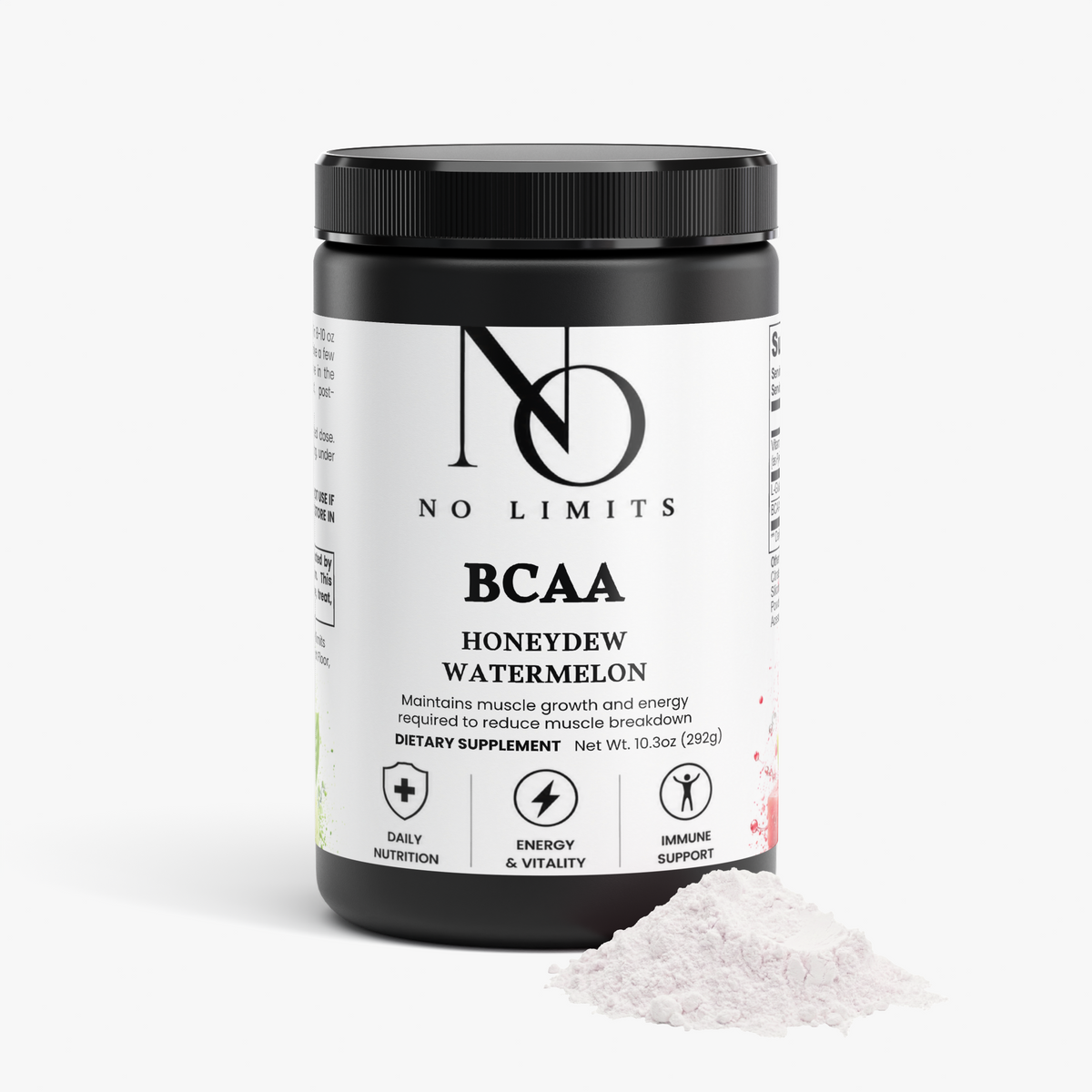 Post-workout BCAA Powder in the flavors of Honeydew and Watermelon