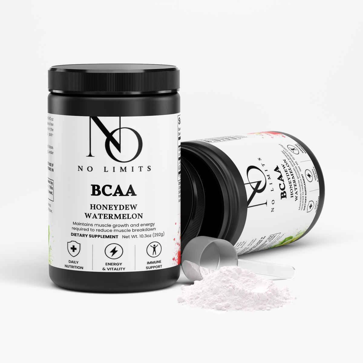 Post-workout BCAA Powder in the flavors of Honeydew and Watermelon