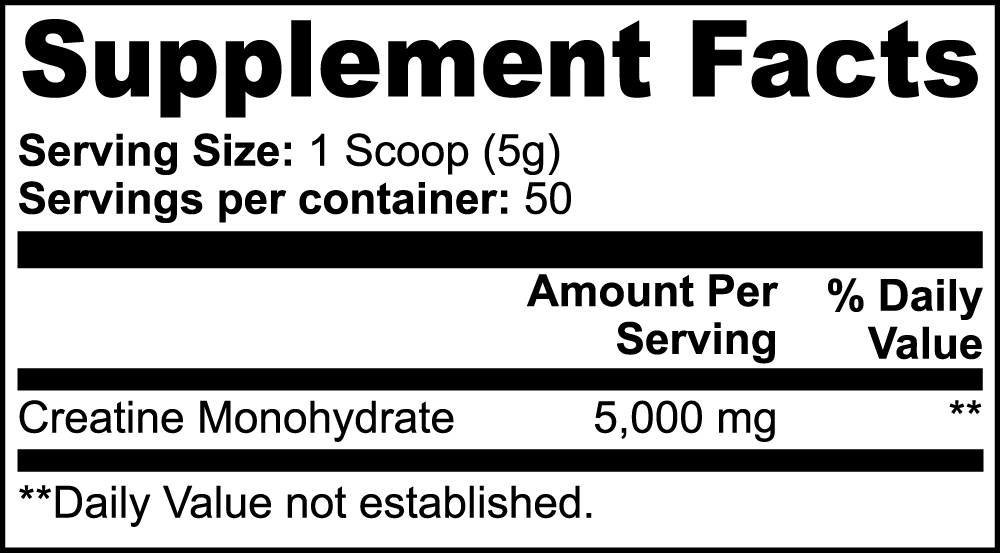 Creatine Monohydrate "Boosts Strength & Enhances Workout Performance"