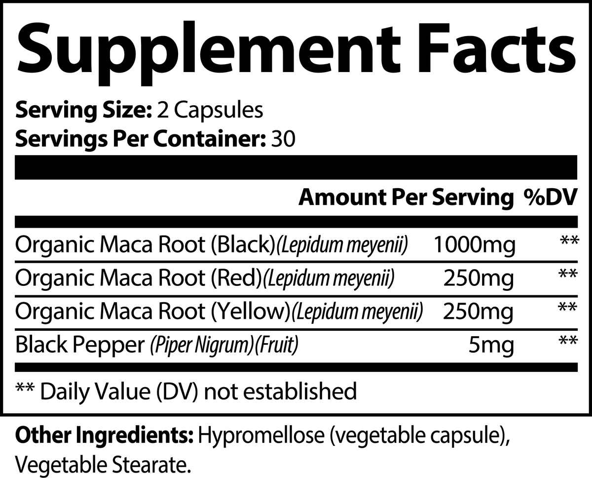 Maca Plus "Boosts Energy & Supports Hormonal Balance"