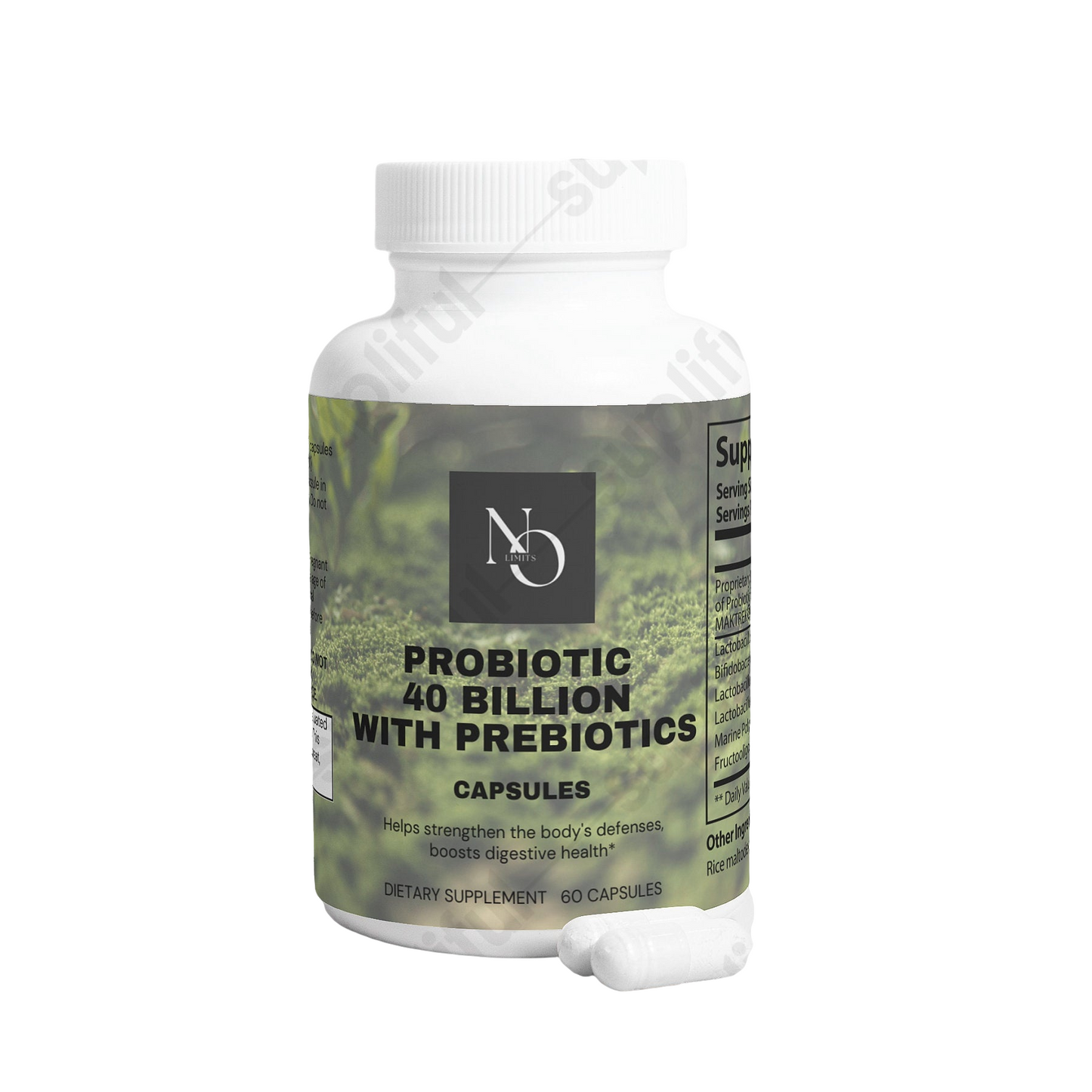 Probiotic 40 Billion with Prebiotics "Supports Digestive Health & Boosts Gut Flora Balance"